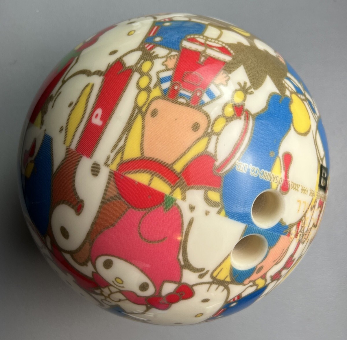 Limited Edition 50th Anniversary Sanrio Bowling Ball. Hello