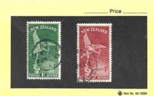 New Zealand 1947 Health Set of 2 Used
