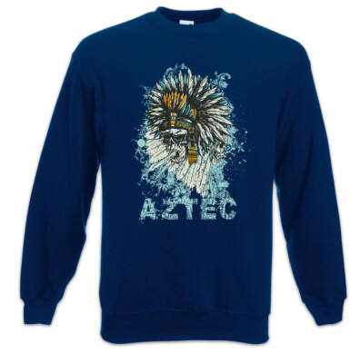 Dead Aztec Chief Sweatshirt Pullover Indian Azteke Aztekenhäuptling Indianer