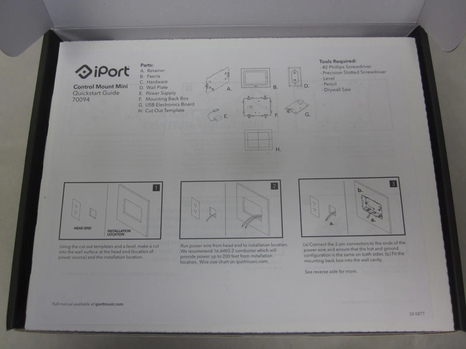 NEW iPort Control Mount Mini for iPad Mini 123 Wall Mount with Charger 70094 - Image 4 of 4