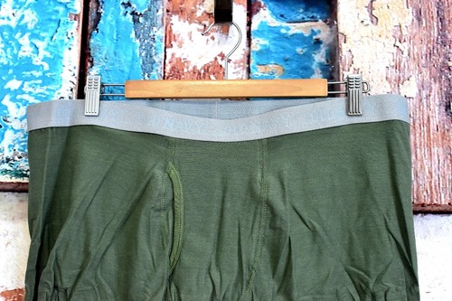Slip boxer uomo vecchi navy 6" insamo lavati morbidi XXLARGE verde NUOVI - Foto 2 di 6