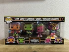 MARVEL FUNKO POP! GUARDIANS OF THE GALAXY VOL 2 4-PACK (EB27)  (BLACK LIGHT) New
