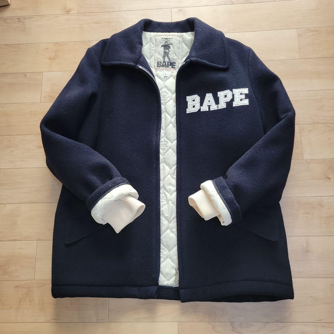 Japan Used Fashion] Bape Navy Jacket | eBay