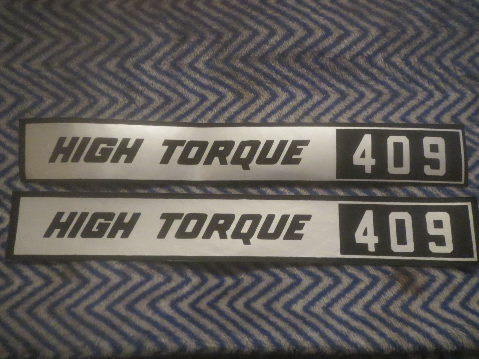 CHEVROLET HIGH TORQUE HI-TORQUE 409 VALVE COVER DECALS STICKERS SET ...
