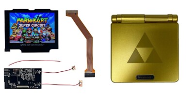 GAMEBOY ADVANCE GBA IPS LCD V2 Kit Sostituzione/aggiornamento Schermo
