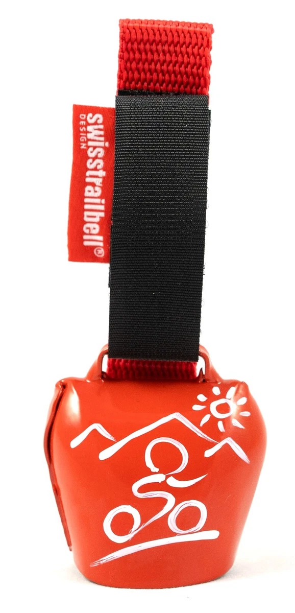 swisstrailbell® DEEP RED Edition: König der Alpen, Steinbock, rotes Band