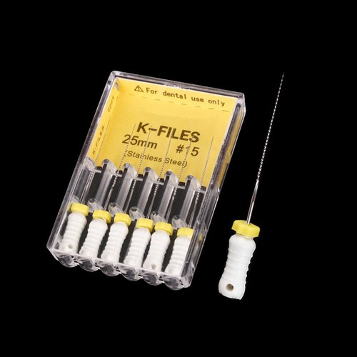 5 Packungen Dental K-Feilen 31/25/21 mm Handfeilen Endodontie Edelstahl - Bild 24 von 29