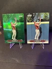 2024 Topps Stadium Club Chrome Mike Trout Green Refractor & base card