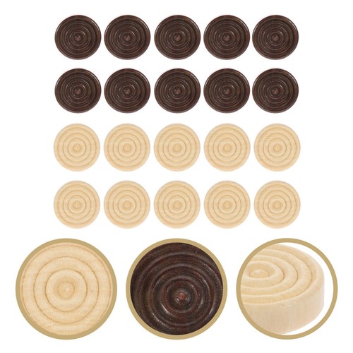 48 Pcs Wooden Board Chess Wooden Replacement Pawns Wooden Pawns Pieces