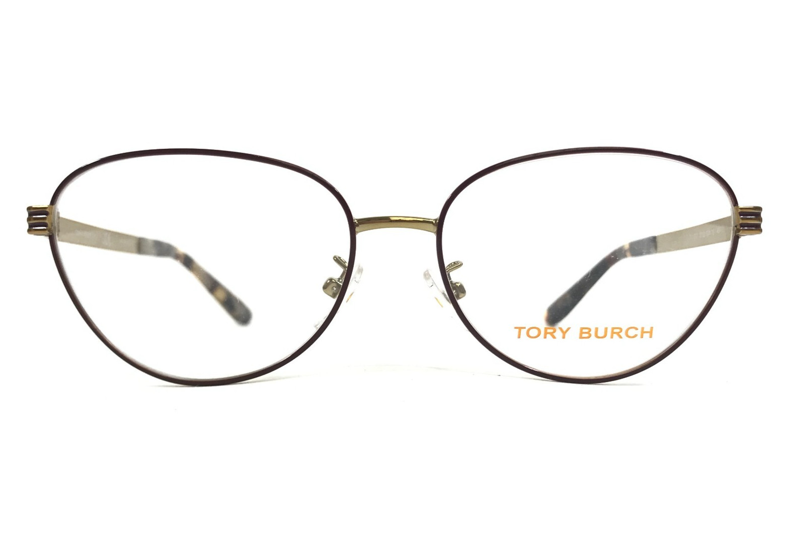 Оправа для очков Tory Burch TY1071 3316 Коричнево-золотая оправа из проволоки Кошачий глаз 53-15-140