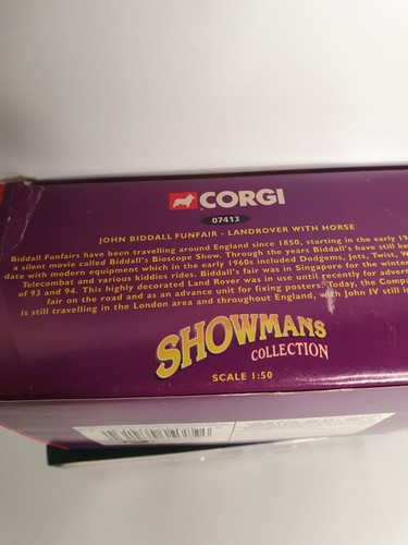 CORGI VANGUARDS SHOWMANS JOHN BIDDALL FUNFAIR LAND ROVER CAR MODEL 07413 1:43 - Picture 4 of 6