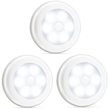 Novelty Place LED Motion Sensor Night Lights For Bathroom Hallway Closet(3 Pack)
