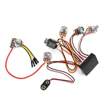 Pre-wired 3 Band Active or Passive Electric Bass EQ Equalizer Preamp Circuit