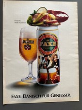 Faxe Premium Dänisches Pils Bier Original 1991 Vintage Advert Werbung Reklame