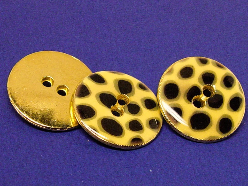 HERBERT GROSSMAN replacement 3 vtg cloisonne effect animal print style Good Cond - Image 4 of 4