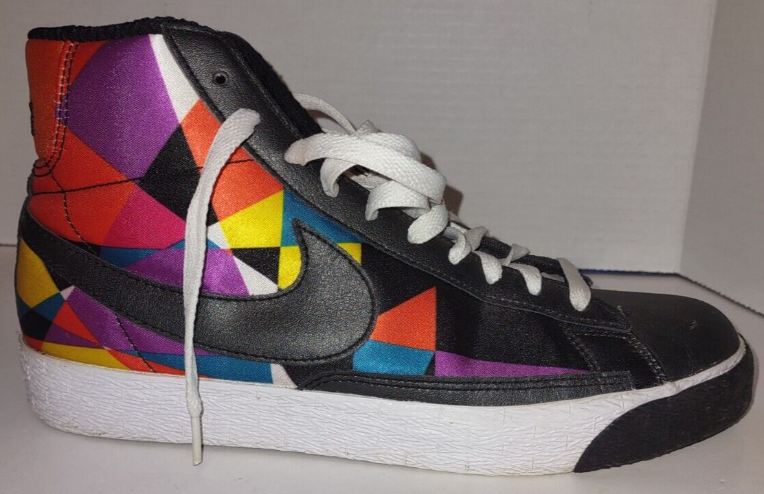 multi colored nike blazers