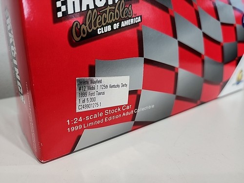 Action #12 Jeremy Mayfield Mobil 1 125th Kentucky Derby 1999 Taurus Diecast Bank - Picture 12 of 16