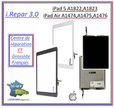 vitre tactile ou lcd ipad air 1 a1474-75 ou ipad 5 A1822-23-ipad 6-A1893-A1954