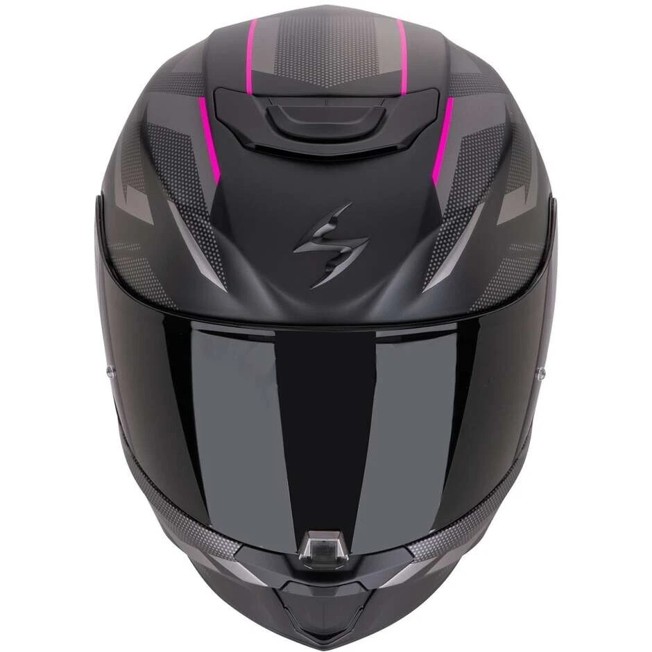 CASCO HELMET MOTO INTEGRALE SCORPION EXO 391 AAXO NERO OPACO ROSA TG M - Immagine 3 di 3