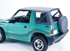 Capote nera adatta per Suzuki Vitara Tracker Sidekick 88-04 Softtop black