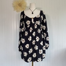 American Eagle Womens Boho Babydoll Mini Dress Size S Flowy Floral Cottagecore