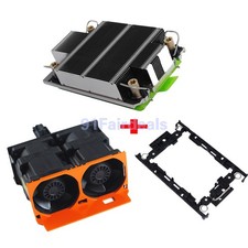 New For Dell R650 R6525 CPU Cooling Fan 9H9WG 1U Heatsink VH8RK w/ Cage