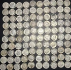 Roosevelt dime 90% silver, lot of 100 mix dates from 1946-1964.  FREE SHIPPING
