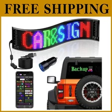 Programmable LED Car Sign - Flexible Animation Display