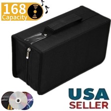 168 Disc CD DVD Portable Organizer Holder Storage Case Wallet Album Media Gift
