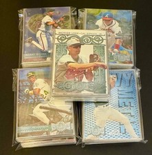 (282) 1996 Metal Universe Baseball BULK Lot - Base Platinum Parallel & Inserts