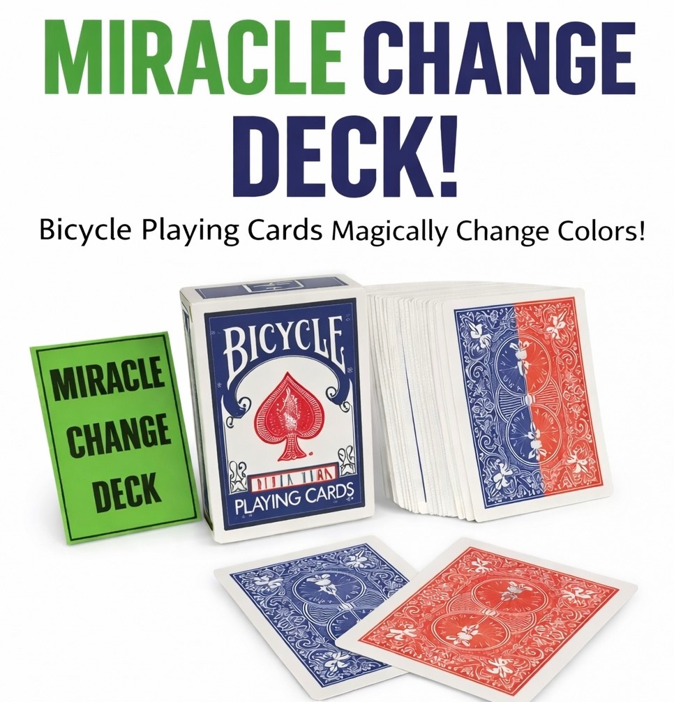 Mirage Deck Bicycle (Rouge) - Jeu De Cartes Magique Truqué - Murphy's Magic