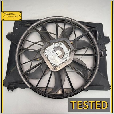 03-12 Mercedes SL550 SL500 R230 Engine Motor Cooling Radiator Fan Assembly Oem