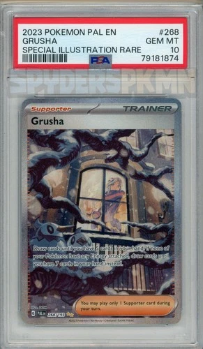 2023 POKEMON PAL EN-PALDEA EVOLVED SPECIAL ILLUSTRATION RARE #268 GRUSHA PSA 10