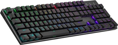 CoolerMaster Tastatur SK653, TTC Low profile RGB Red switch( Gebraucht)US Layout