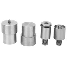 GBSCLOVER 4Pcs Snap Fasteners Button Die, Stainless Steel 111, Silver