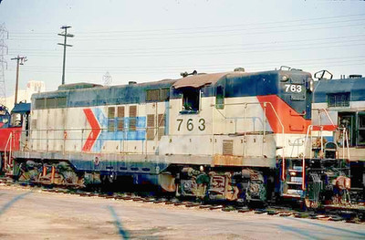 Amtrak 763 @ REDONDO JCT, CA_JAN 1981_ ORIGINAL ZUGFOLIE