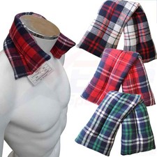 Pain Relief Therapy Tartan Fleece Wheat Heat Pack Bag Hot Or Cold Microwaveable
