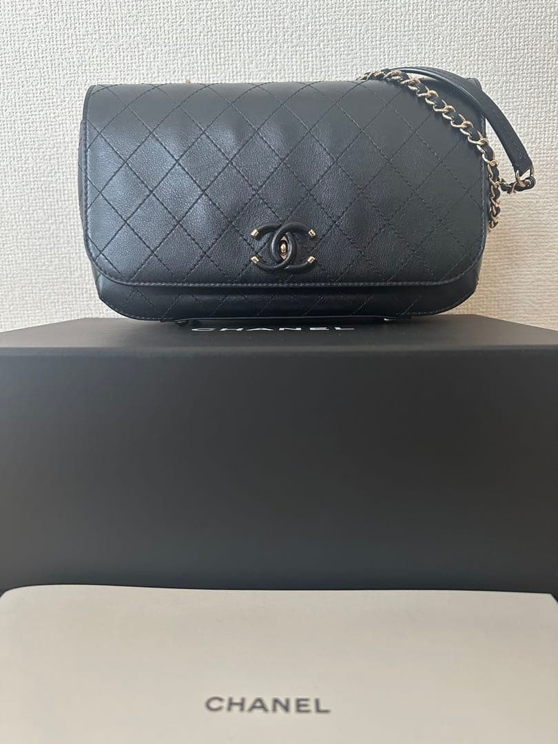 CHANELCHANEL Matelasse Double Chain Shoulder Bag #PG68NX