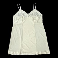Velrose Full Slip Vintage Ivory Lace Trim Nylon Adjustable Strap Womens Size 52