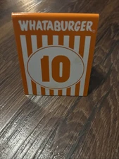 Whataburger Table Tent Number 10