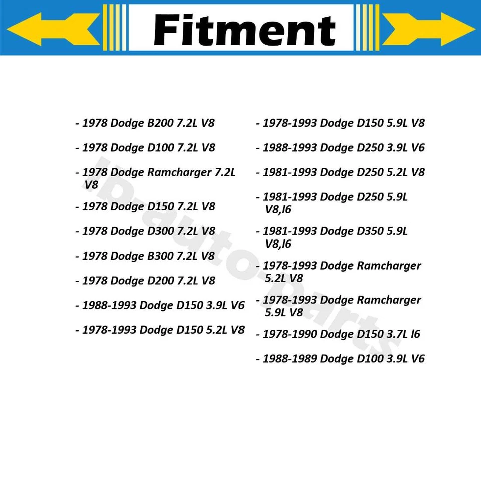 2x Manguera de freno delantera para Plymouth PB200 1978 3,7 L 1978 Plymouth PB200 6,6 L Foto 2 de 4