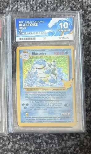 Pokemon TCG Blastoise 2/102 Celebrations Holo Ace 10 Perfect Subs