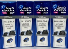 Pack of 4 Head & Shoulders Men Full & Thick Advanced Thickening Tonic 4.2 oz