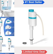 Toilet Fill Valve Replacement Quiet Universal Height Adjustable Water Saver