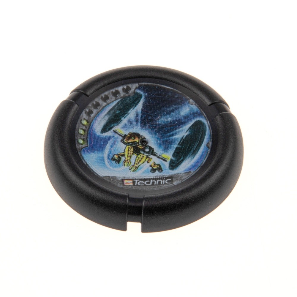 1X Lego Technic Slide Disk Jet Slizer Judge Black Robot Throw 32171PB032