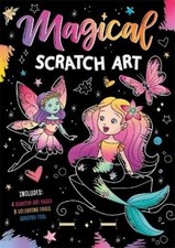 Magical Scratch Art Paperback With rainbow scratch art and colouring pages 