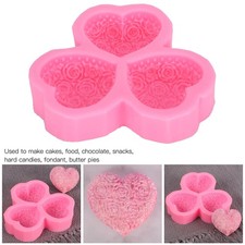 RASTKY Herzförmige Silikonform In Lebensmittelqualität Mit Rosa