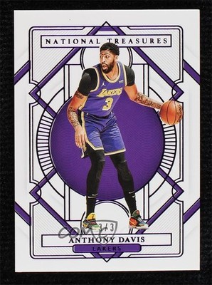 2020-21 Panini National Treasures Amethyst 3/3 Anthony Davis #65 s3g