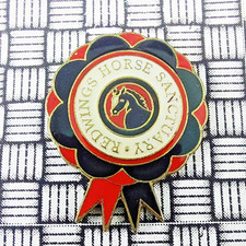 Red Wings Redwings Horse Santuary Rosette Pin Badge 20mm x 25mm