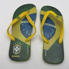 NEW Havaianas Brazil Logo Unisex Flip Flop USA 10-CBL licensed